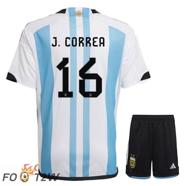 Maillot Foot Equipe De Argentine (ALMADA 16) Enfant Domicile Coupe Du Monde 2022