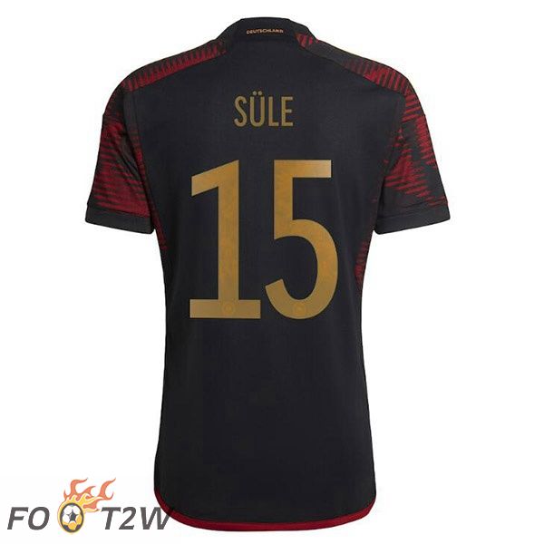 Maillot Allemagne (SULE 15) Exterieur Noir Coupe du monde 2022