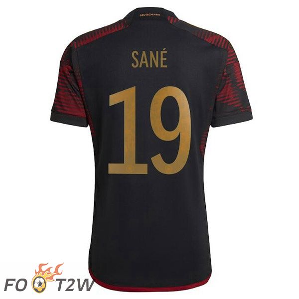 Maillot Allemagne (SANÉ 19) Exterieur Noir Coupe du monde 2022