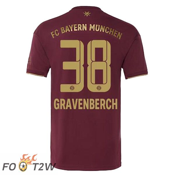 Maillot De Foot Bayern Munich (Gravenberch 38) Edition Speciale Rouge 2022/2023