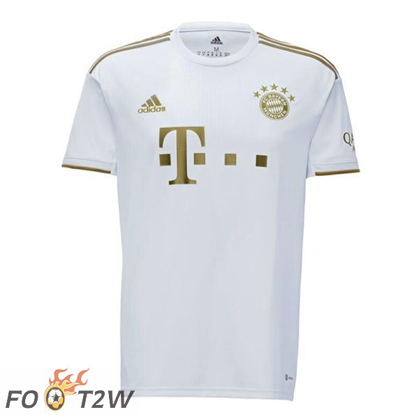 Maillot De Foot Bayern Munich Exterieur Blanc 22/23