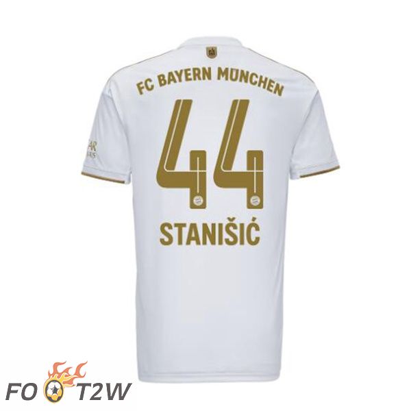 Maillot De Foot Bayern Munich (Stanišić 44) Exterieur Blanc 22/23