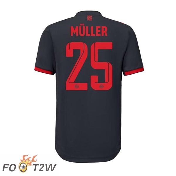 Maillot de Foot Bayern Munich (Müller 25) Third Noir 2022/2023