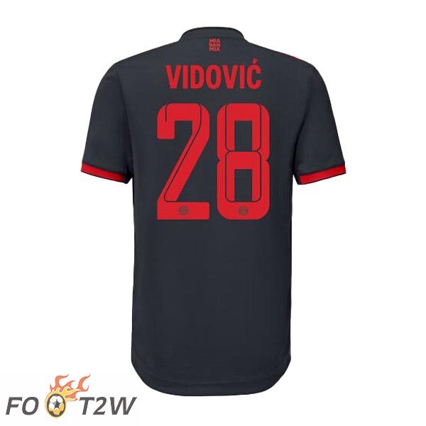 Maillot de Foot Bayern Munich (Vidović 28) Third Noir 2022/2023