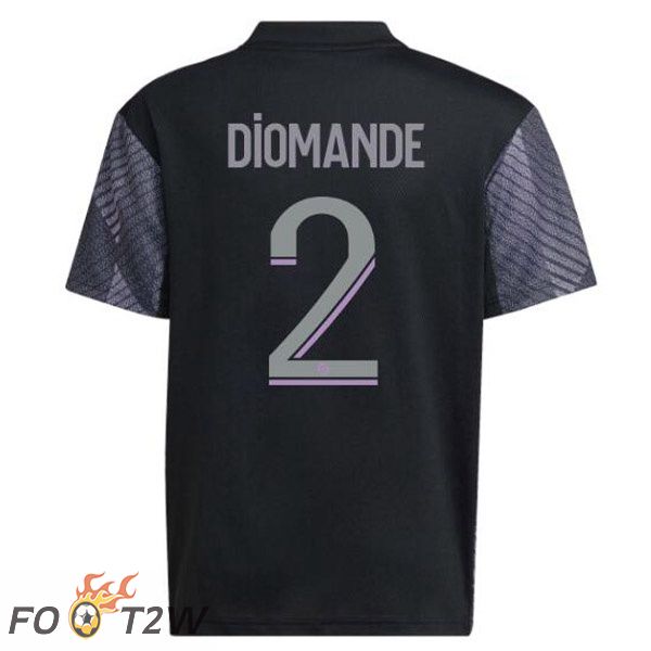 Maillot De Foot Lyon OL (DIOMANDE 2) Third Noir 2022/2023