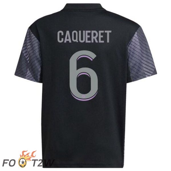 Maillot De Foot Lyon OL (CAQUERET 6) Third Noir 2022/2023