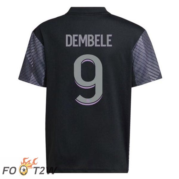 Maillot De Foot Lyon OL (DEMBÉLÉ 9) Third Noir 2022/2023