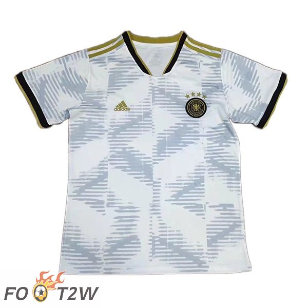 Maillot Foot Equipe de Allemagne Domicile Blanc Version Fuite Coupe du monde 2022