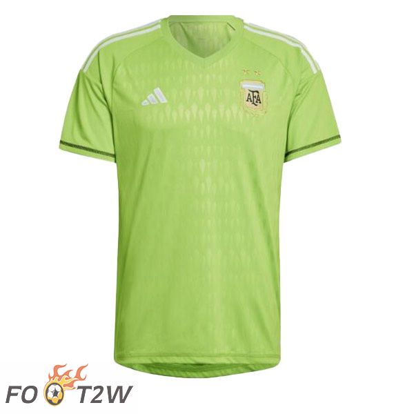 Maillot Foot Equipe de Argentine Gardien de but Vert 2022/2023