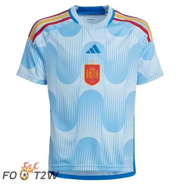 Maillot Equipe de Espagne Exterieur Bleu Blanc 2022/2023