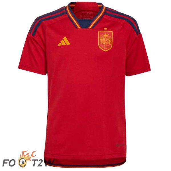 Maillot Equipe de Espagne Domicile Rouge 2022/2023