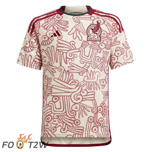 Maillot Equipe de Mexique Exterieur Blanc Rouge 2022/2023