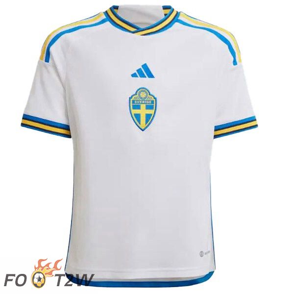 Maillot Equipe de Suede Exterieur Blanc 2022/2023