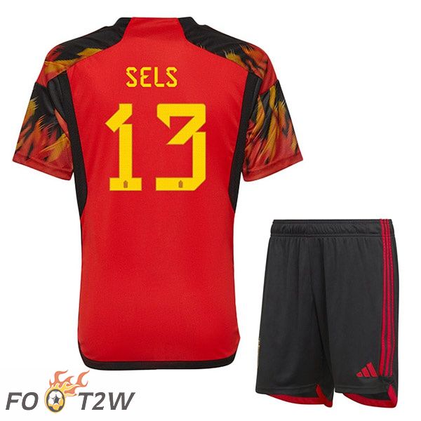 Maillots Equipe De Belgique (SELS 13) Enfant Domicile Rouge 2022/2023