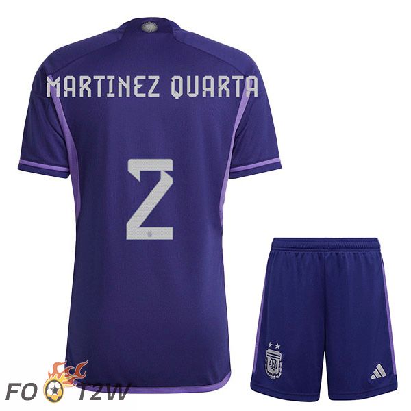 Maillot Foot Equipe De Argentine (FOYTH 2) Enfant Exterieur Pourpre 2022/2023