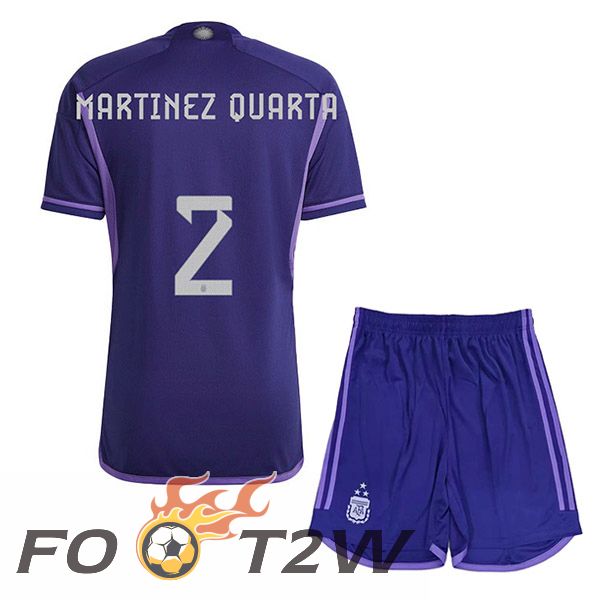 Maillot Foot Equipe De Argentine (FOYTH 2) 3 Stars Enfant Exterieur Pourpre 2022/2023