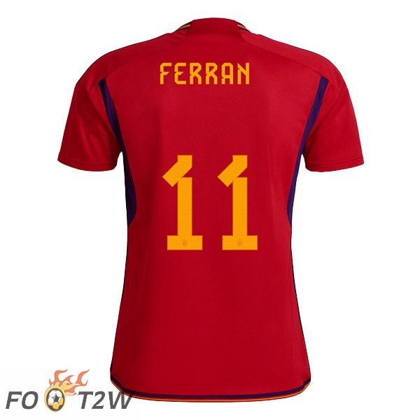 Maillots Equipe de Espagne (FERRAN 11) Domicile Rouge 2022/2023