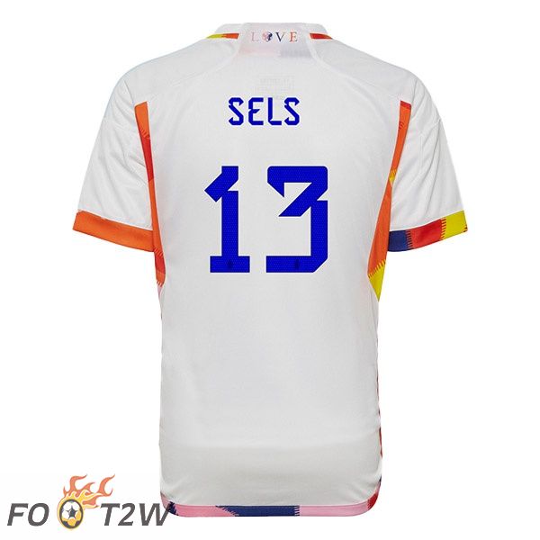 Maillots Equipe de Belgique (SELS 13) Exterieur Blanc 2022/2023