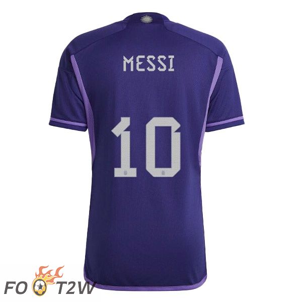 Maillots Equipe de Argentine (MESSI 10) Exterieur Pourpre 2022/2023