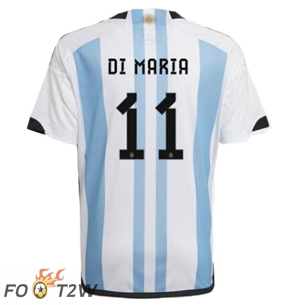 Maillot Foot Equipe de Argentine (DI MARIA 11) Domicile Bleu Blanc 2022/2023