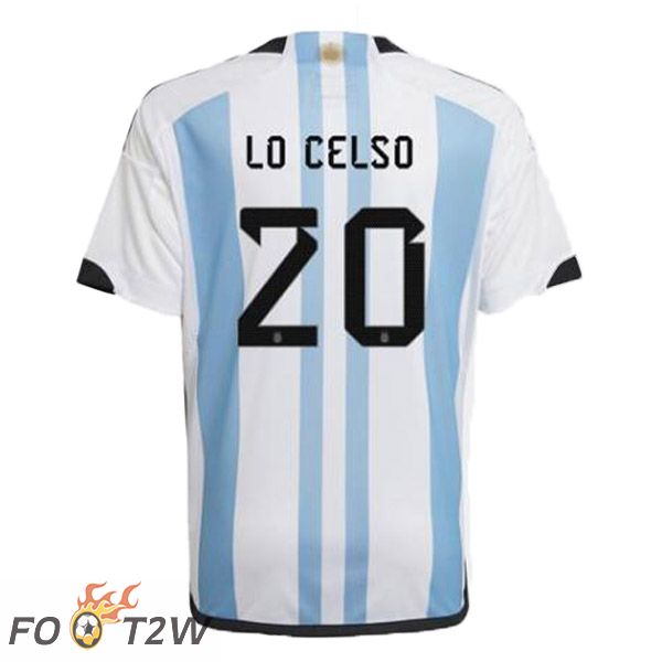 Maillot Foot Equipe de Argentine (MAC ALLISTER 20) Domicile Bleu Blanc 2022/2023