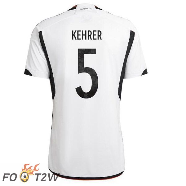 Maillots Equipe de Allemagne (KEHRER 5) Domicile Noir Blanc 2022/2023