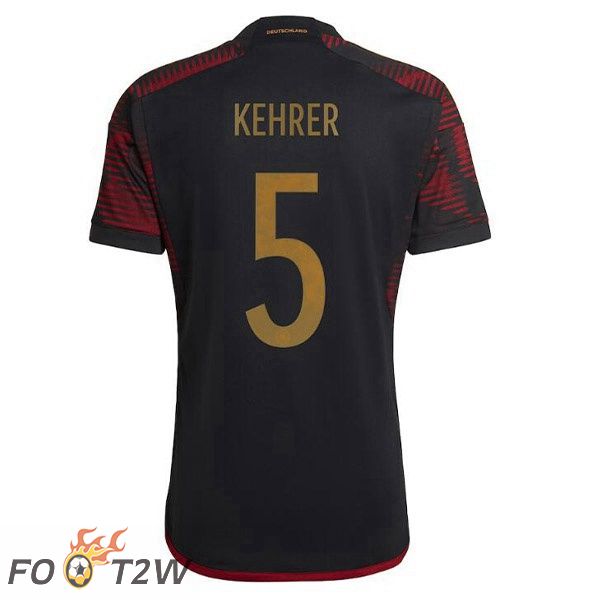 Maillots Equipe de Allemagne (KEHRER 5) Exterieur Noir 2022/2023