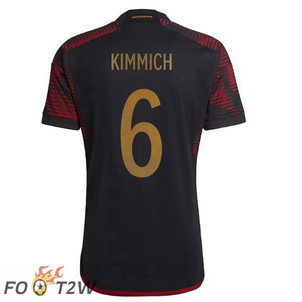 Maillots Equipe de Allemagne (KIMMICH 6) Exterieur Noir 2022/2023