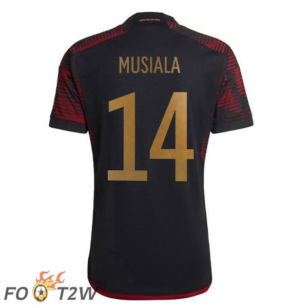 Maillots Equipe de Allemagne (MUSIALA 14) Exterieur Noir 2022/2023