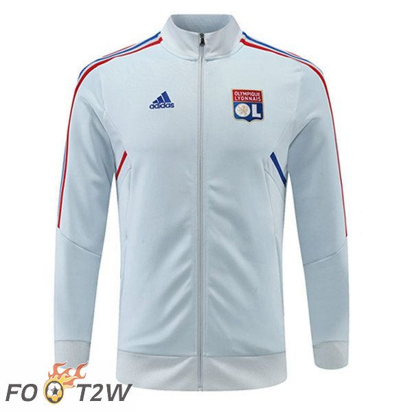 Veste Foot Lyon OL Bleu Gris 2022/2023