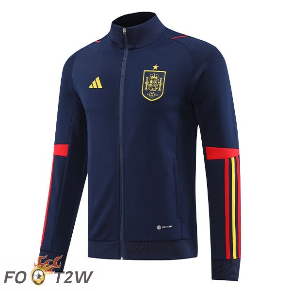 Veste Foot Espagne Bleu Royal 2022/2023