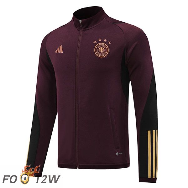 Veste Foot Allemagne Rouge 2022/2023