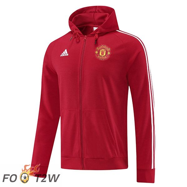 Veste A Capuche Manchester United Rouge 2022/2023