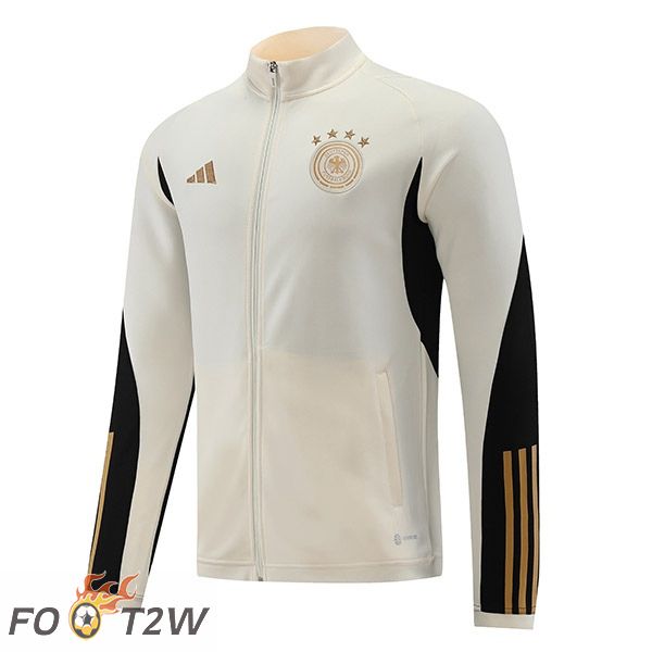 Veste Foot Allemagne Blanc 2022/2023