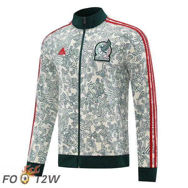 Veste De Foot Mexique Blanc Vert 2022/2023