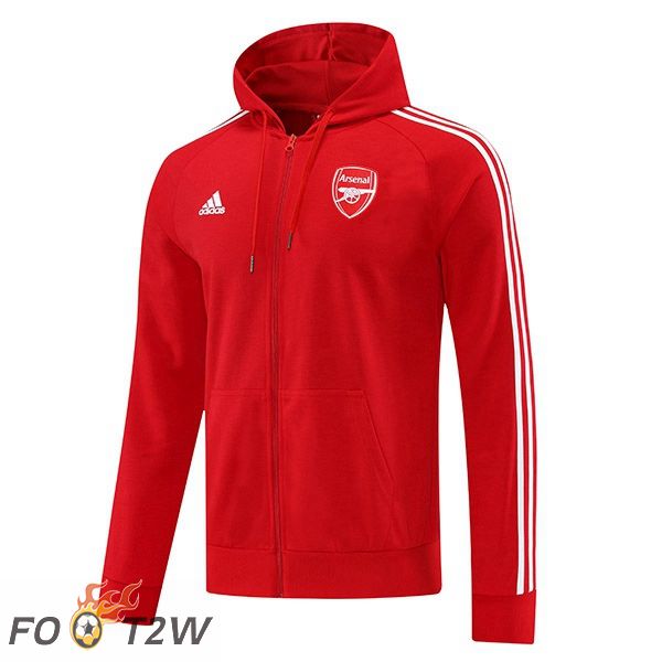 Veste A Capuche Arsenal Rouge 2022/2023