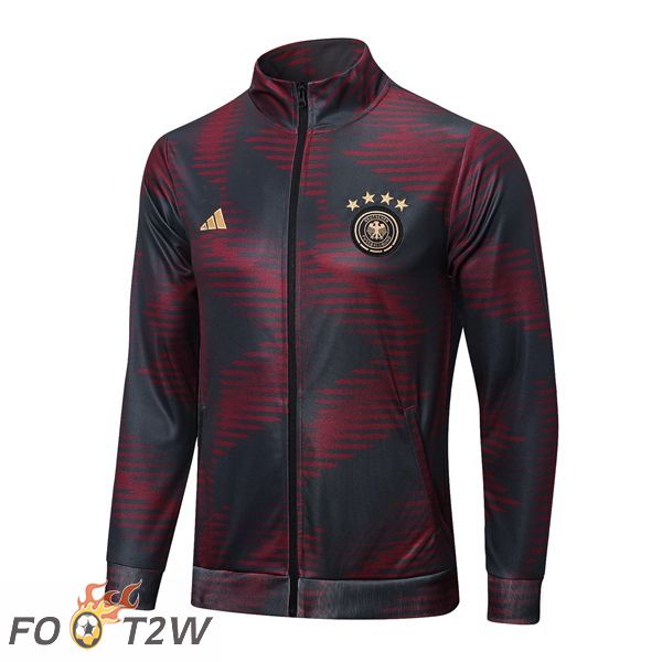 Veste De Foot Allemagne Rouge Gris 2022/2023