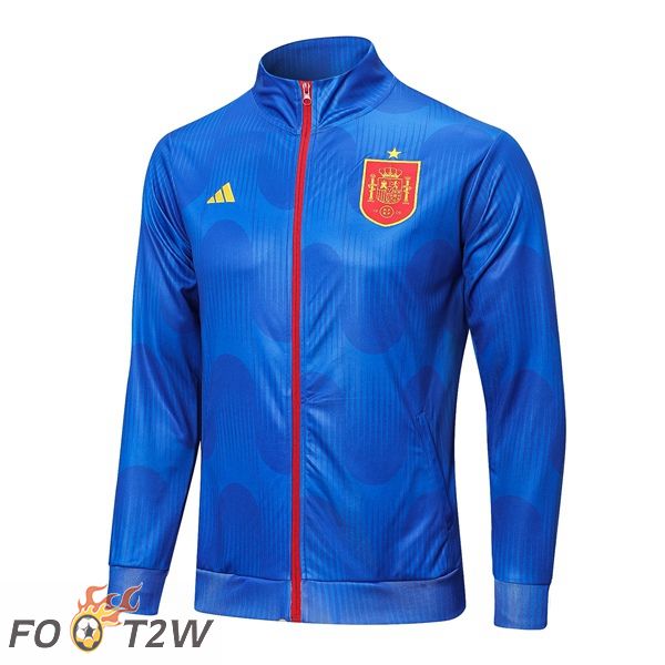 Veste De Foot Espagne Bleu 2022/2023