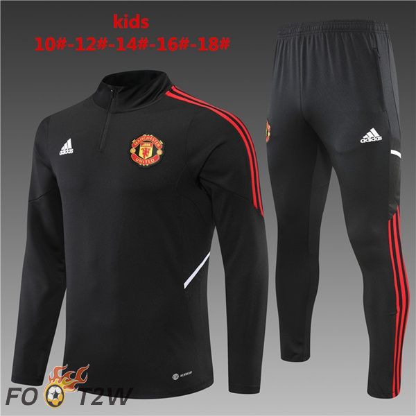 Survetement De Foot Manchester United Enfant Noir 22/23