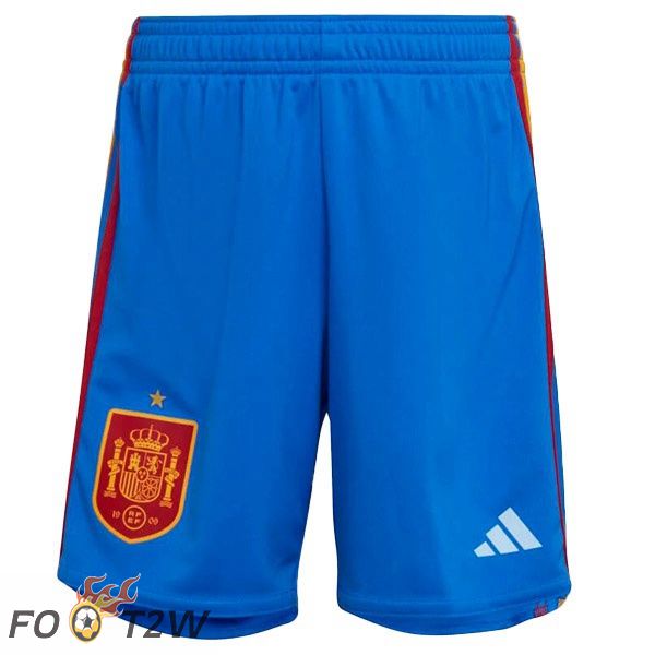 Short Foot Espagne Exterieur Bleu Blanc 2022/2023