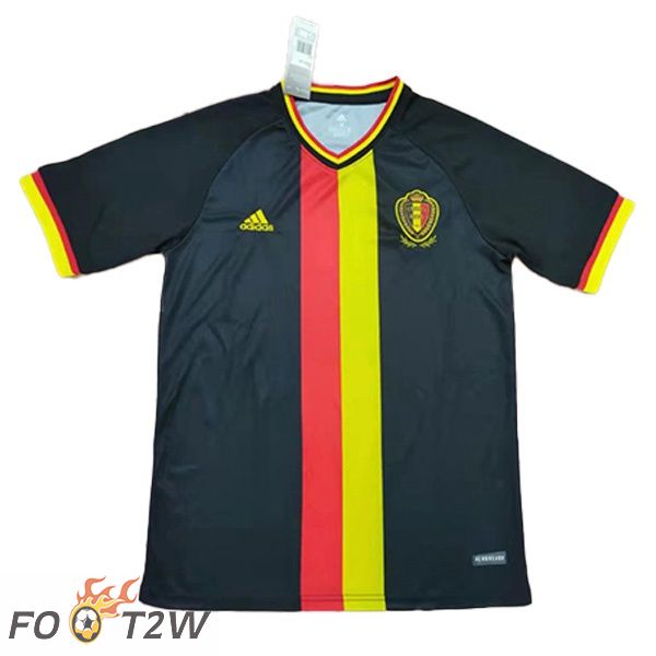 Maillot Belgique Exterieur Noir Version Fuite Coupe du monde 2022