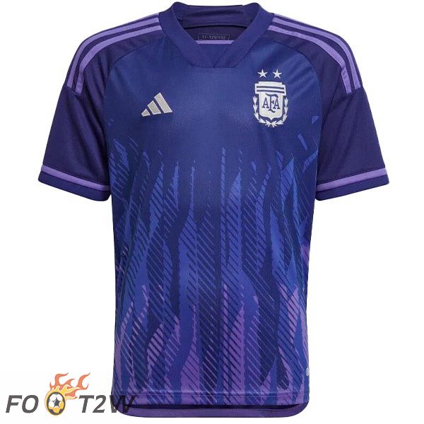 Maillot Equipe De Argentine Exterieur Pourpre Coupe du monde 2022