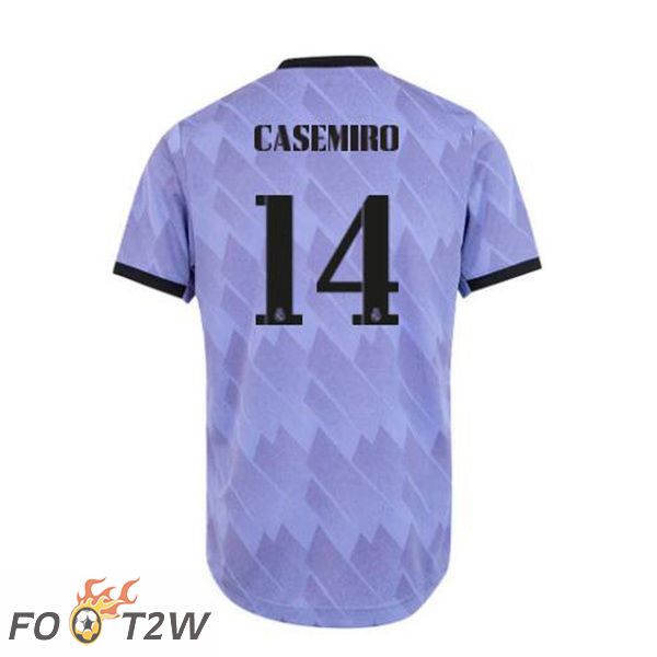 Maillot De Foot Real Madrid (Casemiro 14) Exterieur Pourpre 22/23