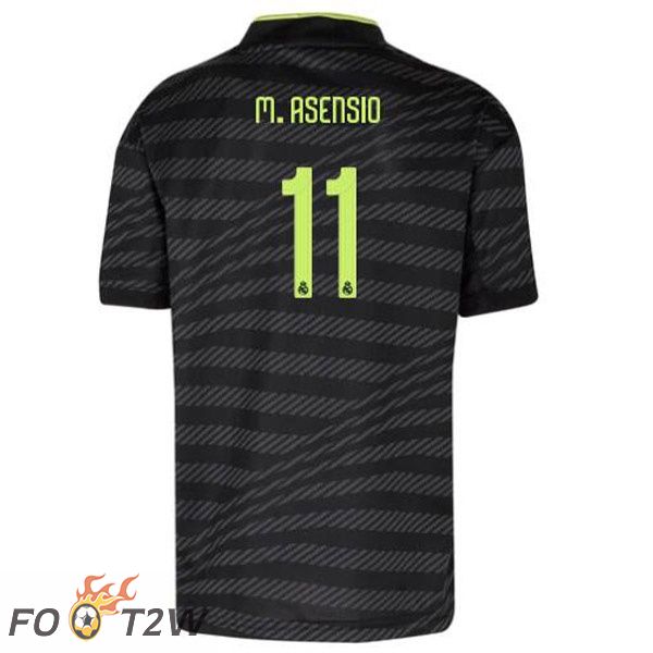 Maillot Foot Real Madrid (Asensio 11) Third Noir 2022/2023