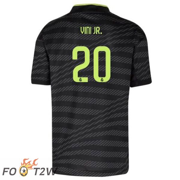 Maillot Foot Real Madrid (Vini Jr. 20) Third Noir 2022/2023