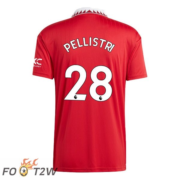 Maillot de Foot Manchester United (PELLISTRI 28) Domicile Rouge 2022/2023