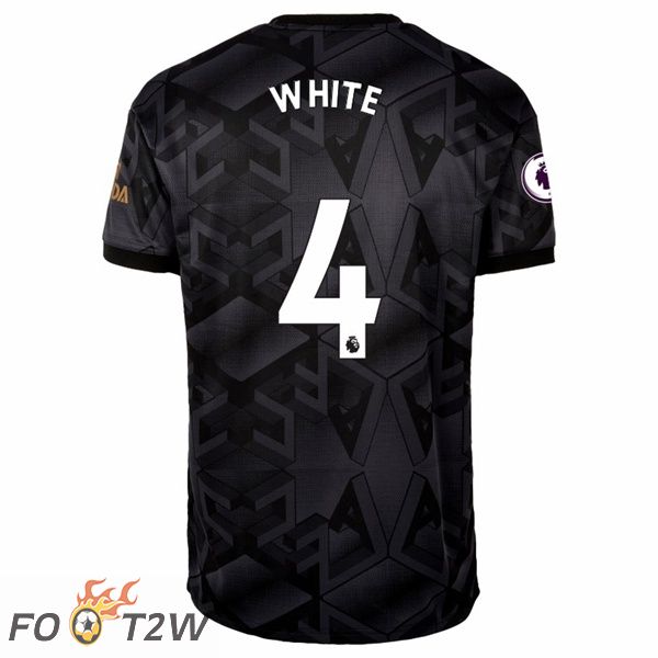 Maillot de Foot Arsenal (WHITE 4) Exterieur Noir 2022/2023