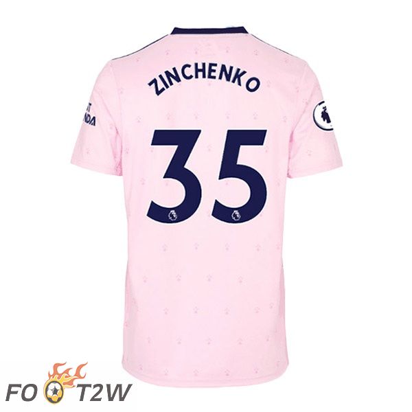 Maillot de Foot Arsenal (ZINCHENKO 35) Exterieur Rose 2022/2023