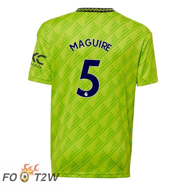 Maillot Foot Manchester United (MAGUIRE 5) Third Vert 2022/2023