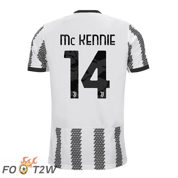 Maillot de Foot Juventus (MCKENNIE 14) Domicile Blanc Noir 2022/2023